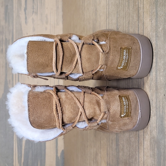 Koolaburra By UGG Womens Shazi Short Lace Up Back Suede Boots - Picture 5 of 9